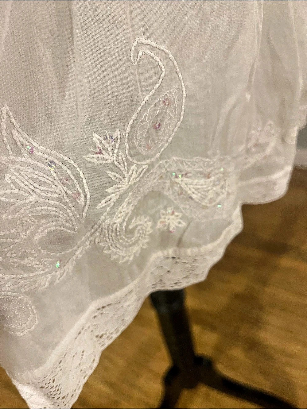 AllSaints NWOT “Rosalie" Embroidered Halter Dress - Picture 8 of 11